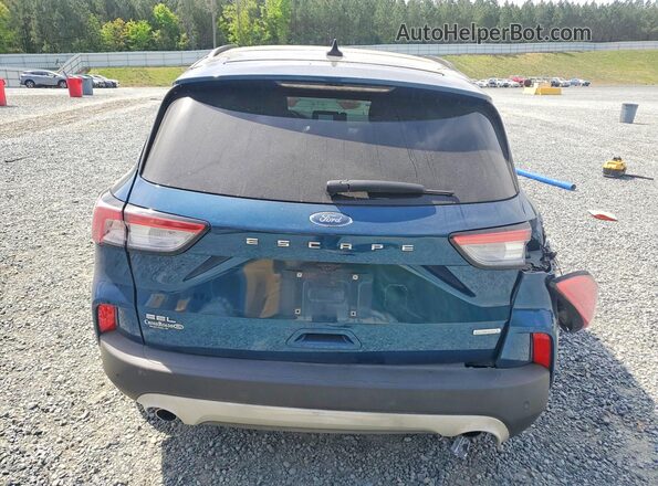 1FMCU0H67LUB22048 2020 FORD ESCAPE Синий Вид сзади