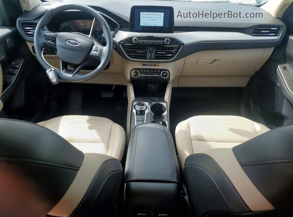 1FMCU0H67LUB22048 2020 FORD ESCAPE Синий Вид панели приборов
