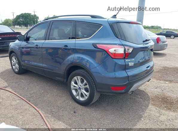 1FMCU0HD6JUB24384 2018 FORD ESCAPE Blue Задня ліва чверть