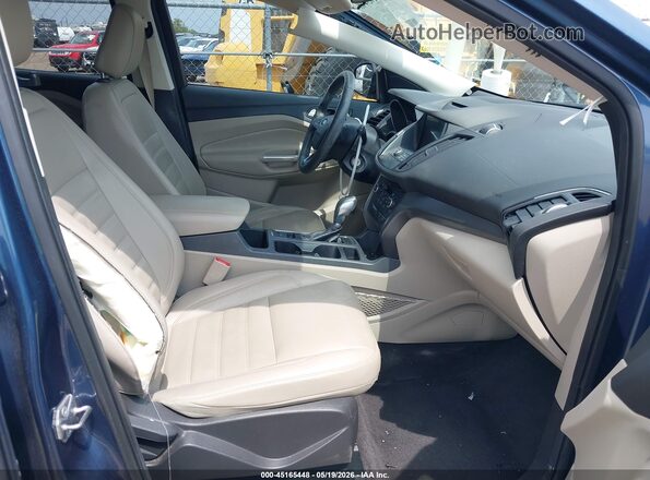 1FMCU0HD6JUB24384 2018 FORD ESCAPE Blue Вид салону спереду