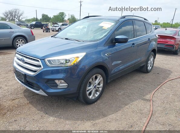 1FMCU0HD6JUB24384 2018 FORD ESCAPE Blue Передня ліва чверть
