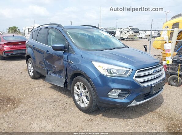 1FMCU0HD6JUB24384 2018 FORD ESCAPE Blue Вид спереду