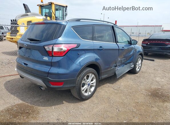 1FMCU0HD6JUB24384 2018 FORD ESCAPE Blue Задня права чверть