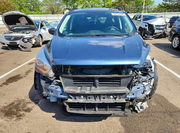 1FMCU0HD6JUB82494 2018 FORD ESCAPE Blue Вид спереду