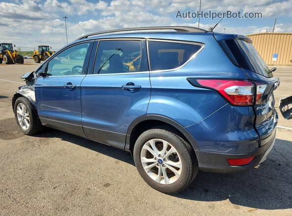 1FMCU0HD6JUB82494 2018 FORD ESCAPE Blue Задня ліва чверть