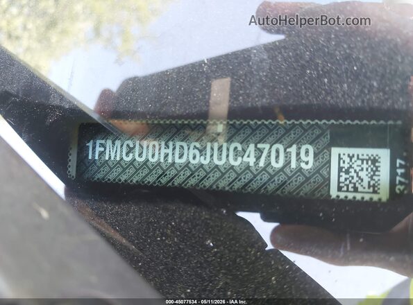 1FMCU0HD6JUC47019 2018 FORD ESCAPE White Вид підкапотного простору