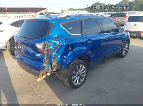 1FMCU0J97HUA26349 2017 FORD ESCAPE Blue Tył prawy