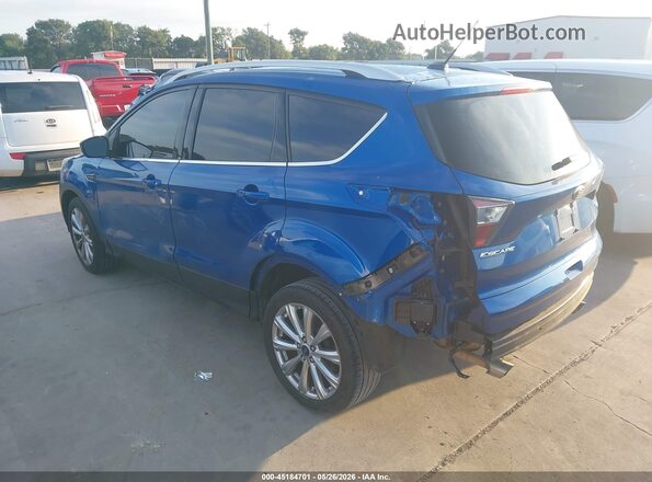 1FMCU0J97HUA26349 2017 FORD ESCAPE Blue Tył lewy