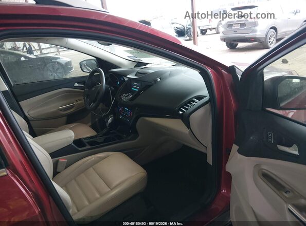 1FMCU0J99JUD54748 2018 FORD ESCAPE Red წინა სალონის ხედი