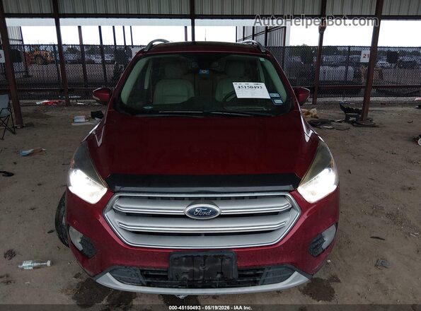 1FMCU0J99JUD54748 2018 FORD ESCAPE Red ხელსაწყოთა პანელის ხედი