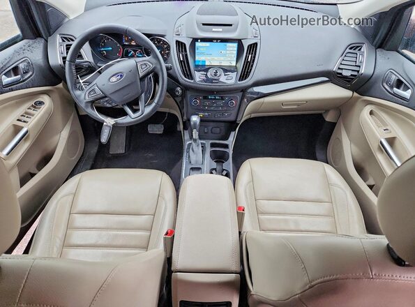 1FMCU0JD0HUE53554 2017 FORD ESCAPE Orange წინა პანელის ხედი