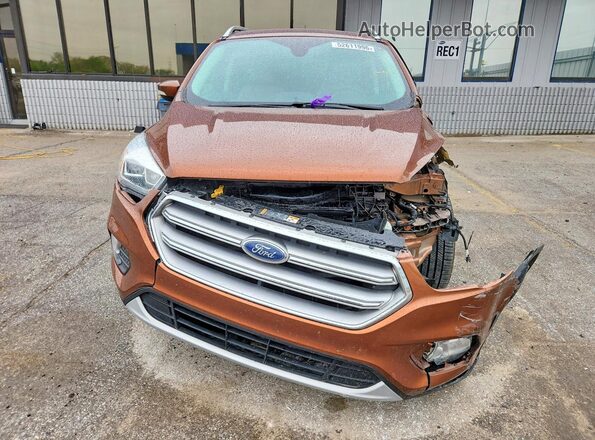 1FMCU0JD0HUE53554 2017 FORD ESCAPE Orange წინა ხედი