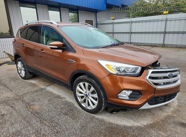 1FMCU0JD0HUE53554 2017 FORD ESCAPE Orange წინა მარჯვენა