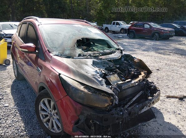 1FMCU0JD2HUB58004 2017 FORD ESCAPE Red Вид задньої частини салону