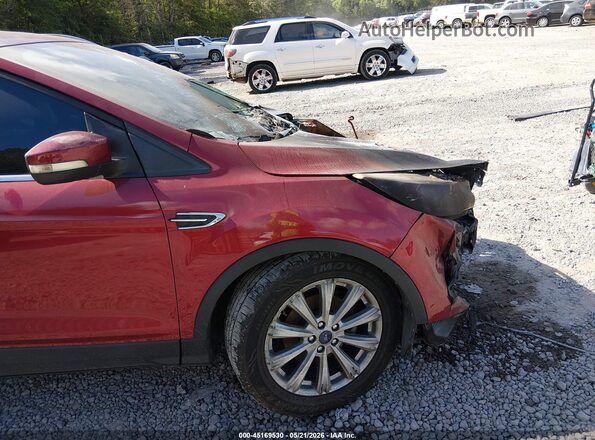 1FMCU0JD2HUB58004 2017 FORD ESCAPE Red Вид щитка приладів
