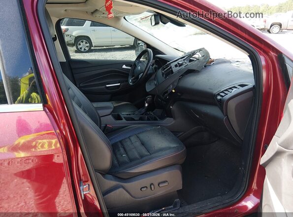 1FMCU0JD2HUB58004 2017 FORD ESCAPE Red Вид салону спереду