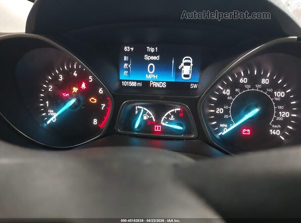 1FMCU0JD4HUD76316 2017 FORD ESCAPE Black Вид задніх сидінь