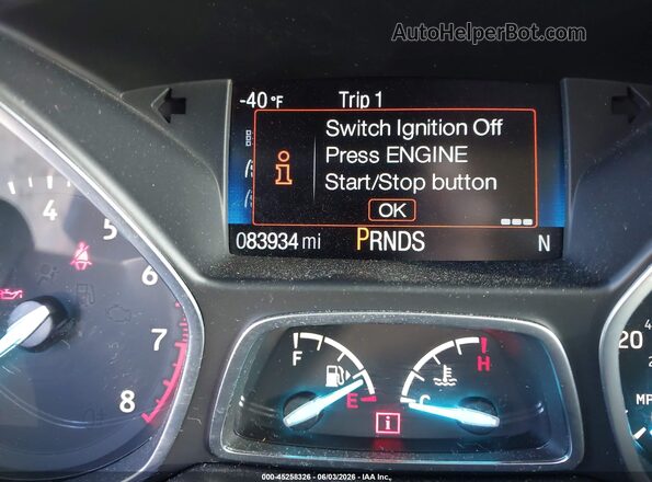 1FMCU0JD4HUE84886 2017 FORD ESCAPE Gray 
