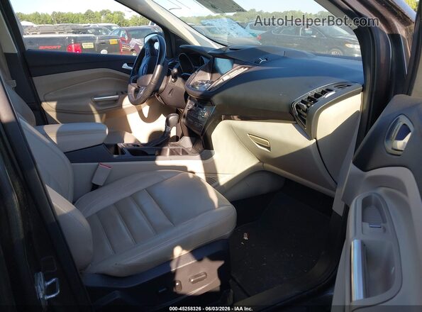 1FMCU0JD4HUE84886 2017 FORD ESCAPE Gray წინა სალონის ხედი