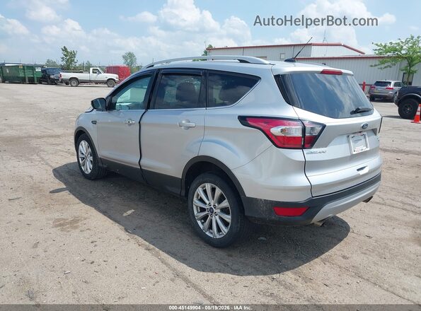 1FMCU0JD8HUD65089 2017 FORD ESCAPE Silver Trasero izquierdo