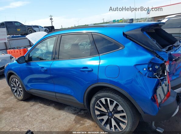 1FMCU9BZ2LUA51199 2020 FORD ESCAPE Blue Rear interior view