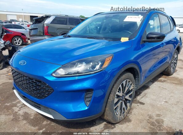 1FMCU9BZ2LUA51199 2020 FORD ESCAPE Blue Front left