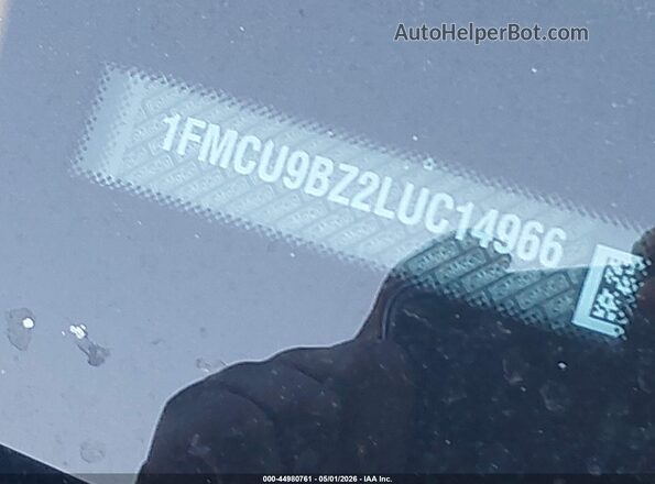 1FMCU9BZ2LUC14966 2020 FORD ESCAPE Gray 