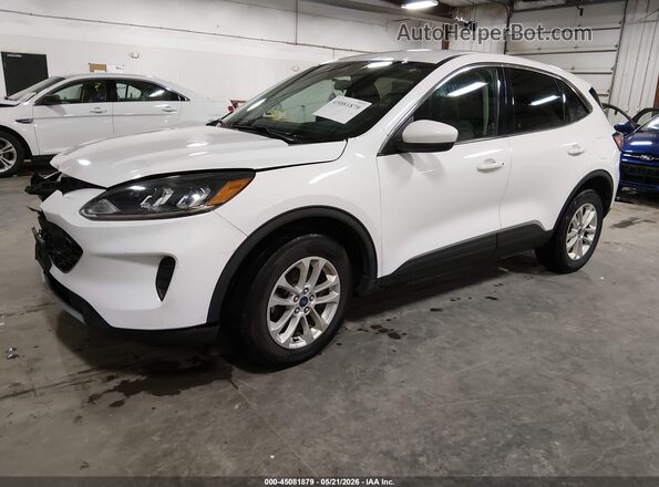 1FMCU9BZ2MUB13685 2021 FORD ESCAPE White Առջևի ձախ երեք քառորդ տեսարան