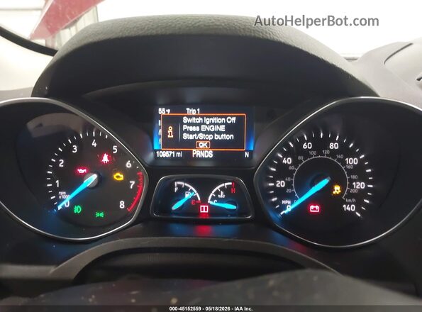 1FMCU9GD0KUC04464 2019 FORD ESCAPE Maroon Вид задніх сидінь