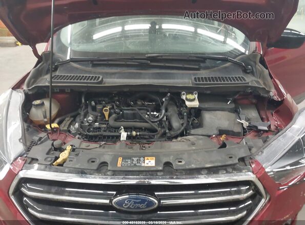 1FMCU9GD0KUC04464 2019 FORD ESCAPE Maroon Вид ззаду