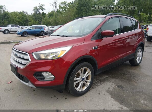 1FMCU9GD1JUB01536 2018 FORD ESCAPE Red Front left