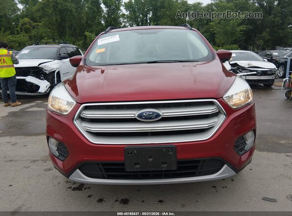 1FMCU9GD1JUB01536 2018 FORD ESCAPE Red Instrument cluster view