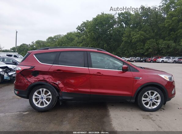 1FMCU9GD1JUB01536 2018 FORD ESCAPE Red Rear interior view