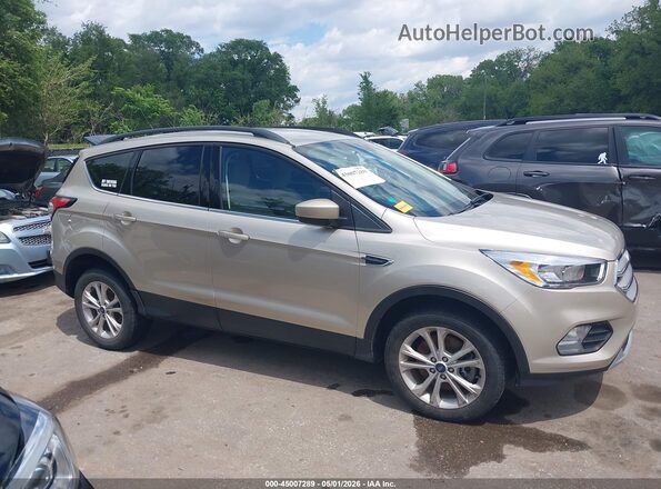 1FMCU9GD1JUD50564 2018 FORD ESCAPE Beige Rear interior view