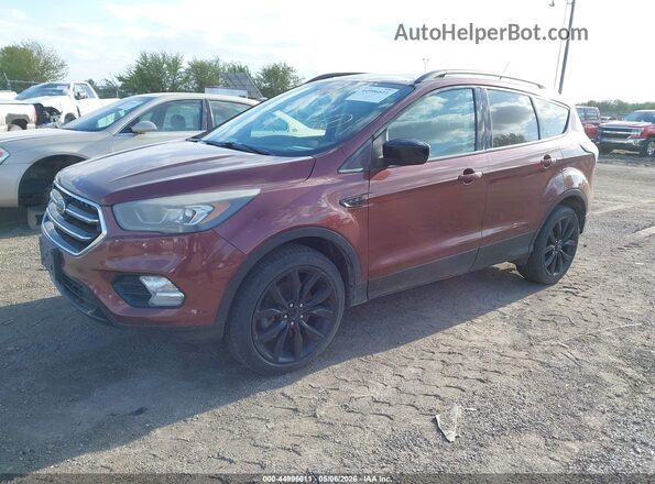 1FMCU9GD3JUB99971 2018 FORD ESCAPE Burgundy Vista tres cuartos delantera izquierda