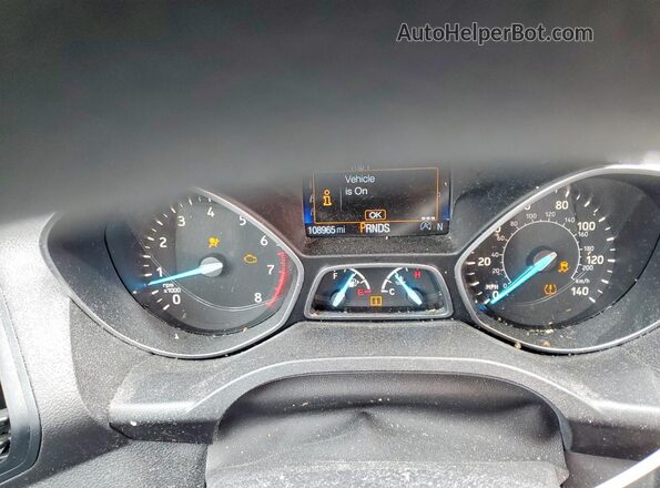 1FMCU9GD3KUA69450 2019 FORD ESCAPE White Vista del cuadro de instrumentos