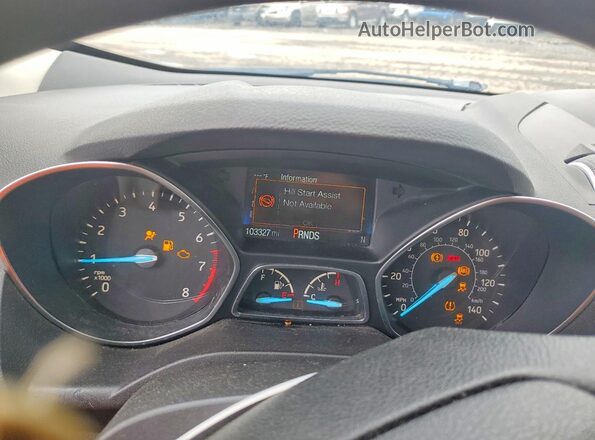 1FMCU9GD3KUB70973 2019 FORD ESCAPE Черный Вид щитка приборов