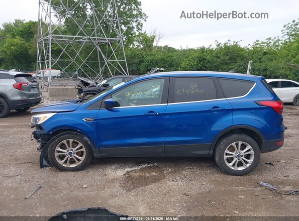 1FMCU9GD3KUC14860 2019 FORD ESCAPE Blue Widok wnętrza 360 stopni