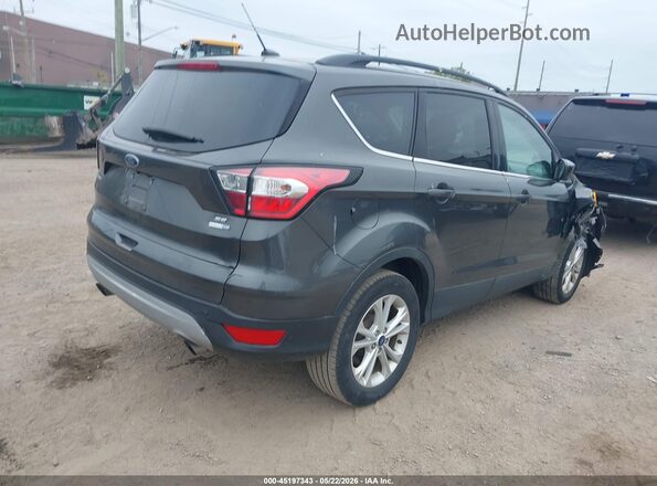 1FMCU9GD4JUD35847 2018 FORD ESCAPE Gray Trasero derecho