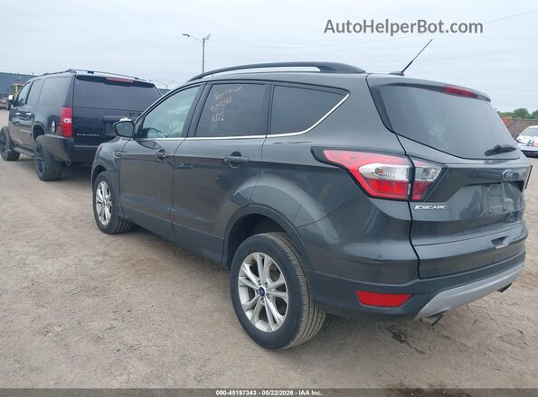 1FMCU9GD4JUD35847 2018 FORD ESCAPE Gray Trasero izquierdo