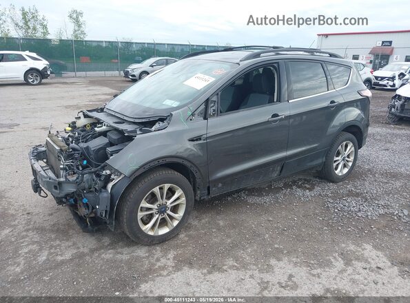 1FMCU9GD5JUD07233 2018 FORD ESCAPE Gray Przód lewy