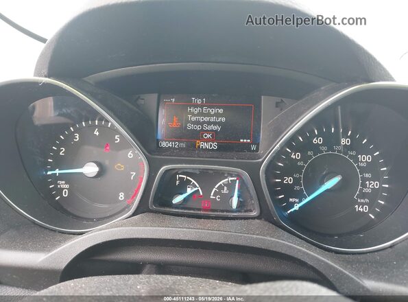 1FMCU9GD5JUD07233 2018 FORD ESCAPE Gray Widok tylnych siedzeń