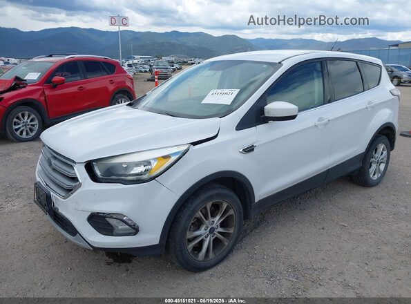 1FMCU9GD6HUB23834 2017 FORD ESCAPE White Vista tres cuartos delantera izquierda