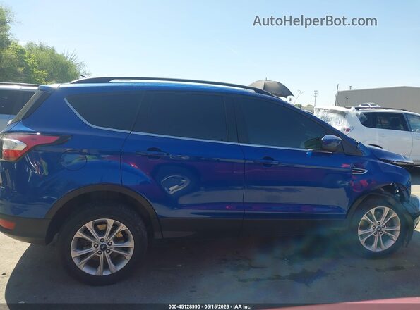 1FMCU9GD6JUC49956 2018 FORD ESCAPE Blue ხელსაწყოთა პანელის ხედი