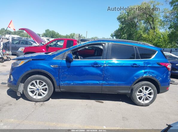 1FMCU9GD6JUC49956 2018 FORD ESCAPE Blue უკანა სალონის ხედი