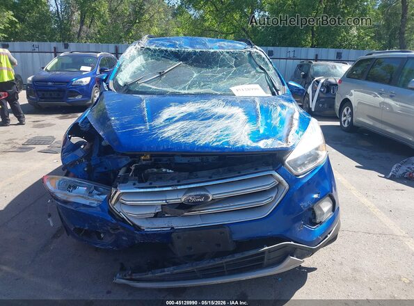 1FMCU9GD6JUC49956 2018 FORD ESCAPE Blue წინა პანელის ხედი
