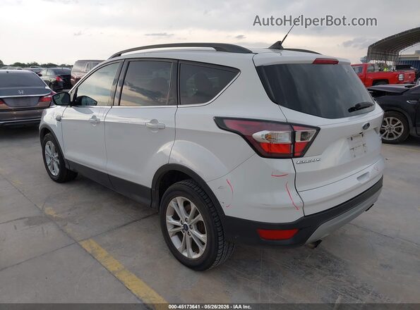 1FMCU9GD8JUC12746 2018 FORD ESCAPE Белый Задняя левая четверть