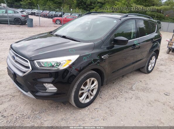 1FMCU9GD9HUC14967 2017 FORD ESCAPE Black წინა მარცხენა ხედი სამი მეოთხედიდან