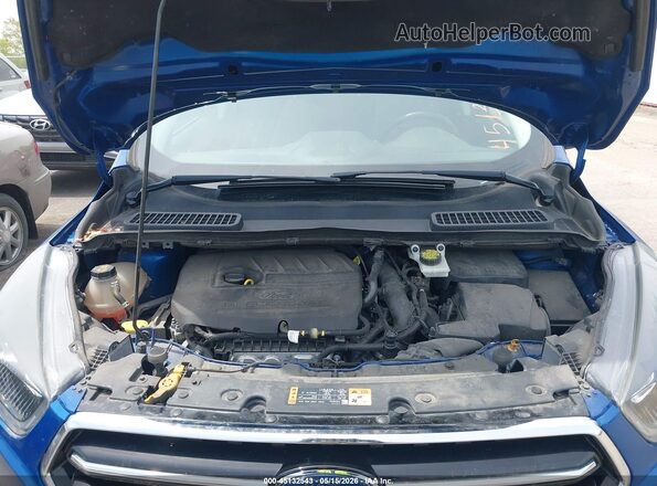 1FMCU9GD9JUD56399 2018 FORD ESCAPE Blue Вид ззаду