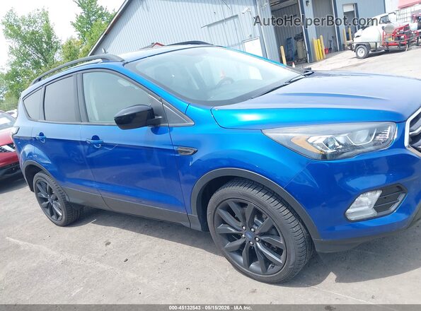 1FMCU9GD9JUD56399 2018 FORD ESCAPE Blue Вид задньої частини салону